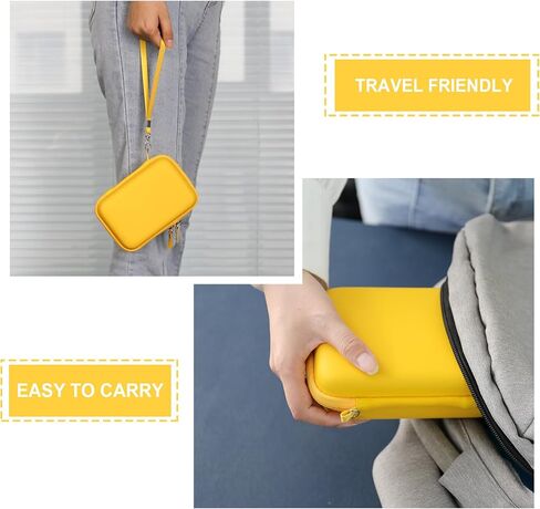 Hard Carrying Case for Kodak Mini 2 Retro 4PASS Portable Photo Printer, Instant Printer Travel Storage Holder with Zipper Mesh Pocket for USB Cable and Other Accessories, Blue in Kuwait