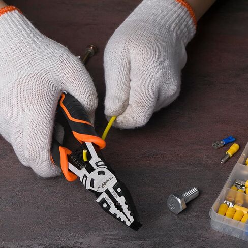 كماشة Linemans مقاس 9 بوصة، كماشة Linemans المركبة مع أداة تعرية ومكشكش، كماشة قطع Linemans عالية الرافعة المالية لقطع العقص والتجريد، أدوات Lineman شديدة التحمل متعددة الوظائف in Kuwait