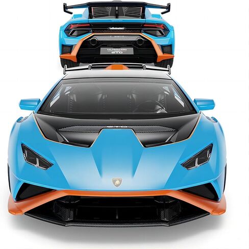 RASTAR 64300 1/32 Lamborghini Pull Back لعبة سيارة معدنية - مرخصة رسميًا من Lamborghini Huracan STO نموذج سيارة للعب والعرض - هدية مثالية للأطفال - أزرق in Kuwait