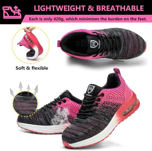 Steel Toe Shoes for Men Women Lightweight Comfortable Work Shoes Indestructible Slip Resistant Safety Shoes with Air Cushion in Saudi Arabia