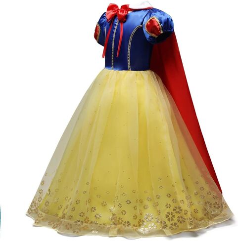 Girls Snow White Princess Costume Birthday Halloween Christmas Party Cosplay Fancy Dress Up Outfits w/Accessories in Saudi Arabia