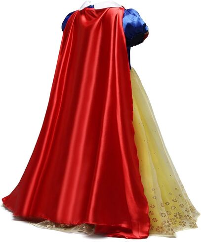 Girls Snow White Princess Costume Birthday Halloween Christmas Party Cosplay Fancy Dress Up Outfits w/Accessories in Saudi Arabia