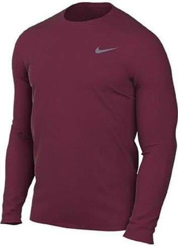 Nike Men's Team Legend Long Sleeve Tee Shirt (Medium, Maroon) in Saudi Arabia