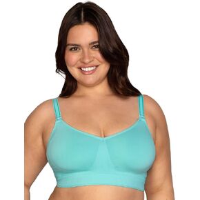 Curvy Couture Women's Plus Size Smooth Seamless Comfort Wire Free Bra