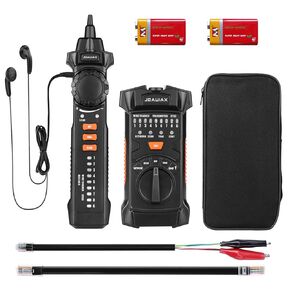 Wire Tracker,Multifunctional Rj11 Rj45 Network Cable Tester Wire Tracer Toner,Line Finder With Ncv Probe for Ethernet Lan Network Cable Collation