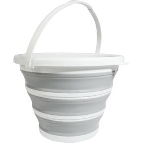 10L 2.6 Gallon Collapsible Bucket,Car Accessories Multipurpose Foldable Pail Slim Collapsible Bucket,Automotive Use Portable Small Water Supplies for Car Washing,Car Storage,Camping,Fishing