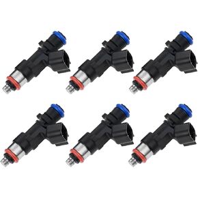 0280158028 Fuel Injectors Compatible with Chrysler 300 Pacifica Sebring Town and Country Dodge Avenger Challenger Charger Grand Caravan Journey Magnum Nitro Stratus 04591986AA Fuel Injector Set of 6