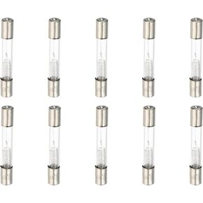 PATIKIL Microwave High Voltage Fuse Tube, 10 Pack 5KV 0.9A 6x40mm Universal Replacement Part for Most Universal Microwave Oven