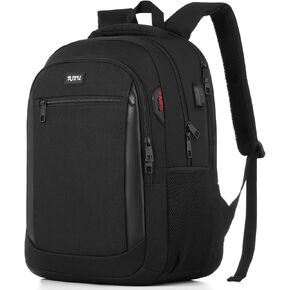 Laptop Backpack Travel, School Backpack with Usb Charging Port for Men Womens Boys Girls Water Resistant College School Bookbag Business Computer Backpack Fits 15.6 Inch Notebook Over 3 Years Old
