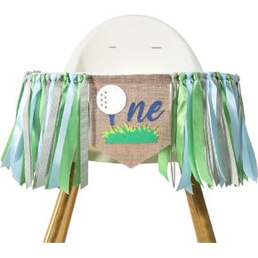 Golf 1st Birthday High Chair Banner - Golf 1st Birthday Party Decorations,Hole In One First Birthday Decorations,Boy Golf 1st Birthday High Chair,Golf First Birthday Party Banner
