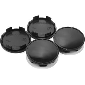 4Pcs 65mm(2.56in) Wheel Center Caps Wheel Rims Replacement BR3Z-1130-B Black Hub Caps, Mustang Focus F150 Contour Rim Caps