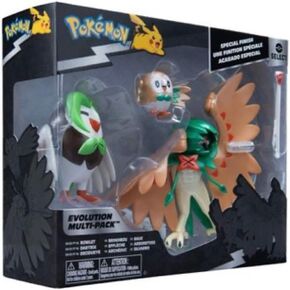 Pokemon Select Evolution Multipack Rowlet Dartrix Decidueye Action Figure Set 3pk