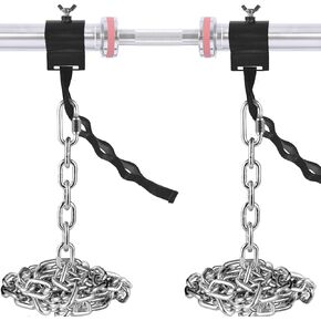 زوج سلاسل رفع الأثقال من فيتارك، سلاسل رفع الأثقال مع الياقات والأشرطة، تدريب القوة على رفع الأثقال، سلاسل رفع الأثقال للمقاومة، سلاسل تمرين فولاذية in Kuwait