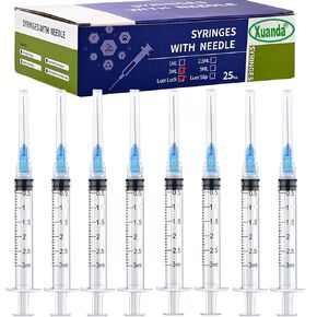 25Pack 3ml with 23g Individual Package Suitable for Industrial, Scientific, Measuring, Watering, Pet Feeding, Glue Applicator
