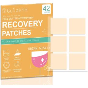 Party Energy Patches 42 Packs, Wake Up Refreshed & Energized, Party Patch Long-Lasting & Vegan, Enhanced Formula, Get A Better Morning After Drinking