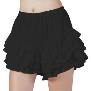 BEAUTELICATE Women Short Bloomers 100% Cotton 3 Layer Ruffles Pajama Pants Sleepwear Pettipants
