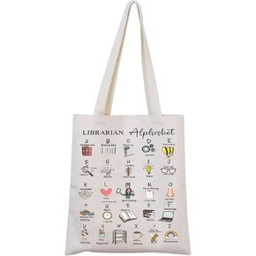 Librarian Tote Bag Librarian Thank You Gift Librarian Works Bag Librarian Book Bag Librarian Retirement Gift
