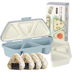 6 in 1 Onigiri Mold Triangle Sushi Mold Once Quickly Make 6pcs Sushi - Multifunctional Rice Ball Mold for Making and Storing Sushi