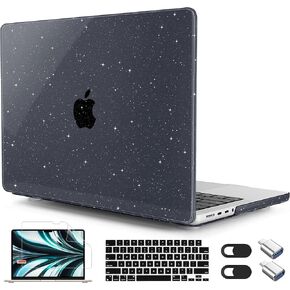 Mektron Case for M4 MacBook Pro 16 INCH M3 A2991 M1 A2485 M2 A2780 (2021/2023/2024) Pro/Max, Crystal Clear Hard Shell Case Compatible with MacBook Pro 16.2" Retina Display, Gypsophila Midnight Green