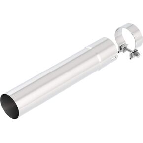 BORLA 60556 Performance Exhaust Extension Pipe 2015-2023 Ford F-150 V6 & V8 (Exc. Raptor & Tremor & Black Appear. Pkg.) Crew Cab With Standard Bed 3" Diameter Pipe Incl. Clamp T-304 Stainless Steel