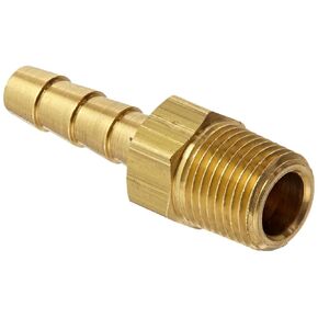 Dixon Valve BN151 Brass Hose Fitting, Male Insert, 1/8" NPTF Male x 3/16" Hose ID Barbed