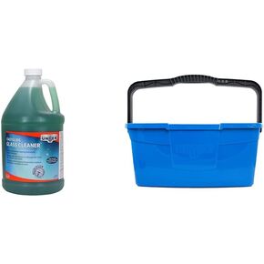 Unger Professional 1 Gallon EasyGlide Concentrated Streak-Free Glass & Window Cleaner Solution (Makes 100 Gallons) & Professional Cleaning, Washing, Mop Bucket, 5 Gallon (18 Liters)