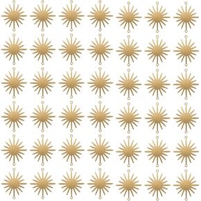 Milisten 50Pcs Brass Links Connectors Sun Shaped Charm Connectors Small Sun Jewelry Pendant for DIY Craft Necklace Bracelet Jewelry Making