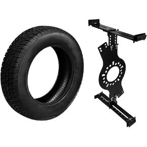 Wheel Fitment Tool Wheel Offset Measuring Tool Tire/Rim Fit Size Measuring Mockup Tool Fit for 14" to 22" Wheel Diameters and 7" to 17" Wheel Widths, 5-Lug Pattern