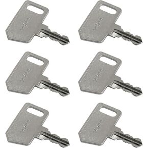 14644 361144 M516 15271326 Ignition Starter Keys Compatible with Fendt,DeutzHatz.Ignition Switch Key Compatible with Hatz Ignition Switch Key (silver - pack of 6)
