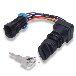 Ignition Switch,4 Position Ignition Switch Key Kit 893353A03 Replacement Parts for Mercruiser DTS Ignition Key Switch Kit