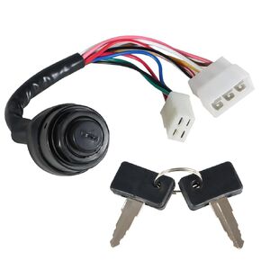 Ignition Switch with Keys Replacement for 1979-1989 Gas 2 Cycle Golf Cart G1