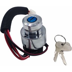 4-Wire Connector Ignition Switch TC020-31820 TC020-31822 with 2 Keys for Kubota Tractor L2501 L2600 L2800 L3000 L3200 L3400 L3700 L3800 L4300 L4400 MX4700 MX5000 MX5100