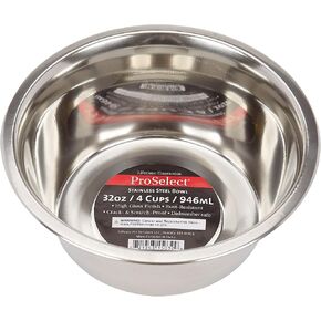 ProSelect Stainless Steel Classic Dog Bowl, 1-Quart