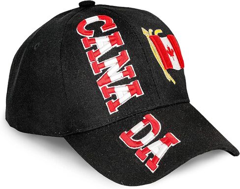 “Nations of North America Hat Collection" 3D Embroidered Adjustable Baseball Cap in Saudi Arabia