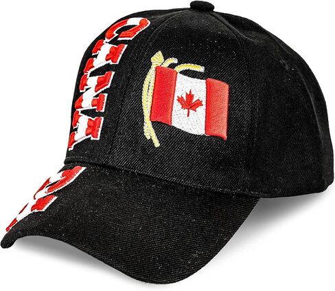 “Nations of North America Hat Collection" 3D Embroidered Adjustable Baseball Cap in Saudi Arabia