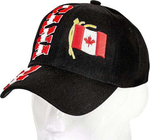 “Nations of North America Hat Collection" 3D Embroidered Adjustable Baseball Cap in Saudi Arabia