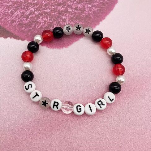 2 قطعة نجمة فتاة بوي مطرز أساور الصداقة الأزواج الخماسية نجمة أساور للنساء الفتيات في سن المراهقة Y2k الهيب هوب أفضل أصدقاء المجوهرات هدية in Kuwait