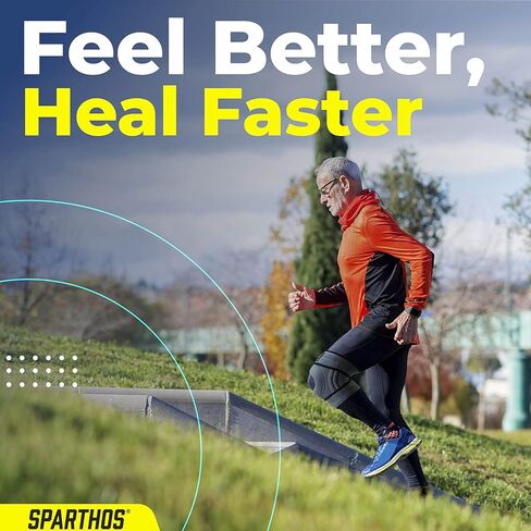 دعامة ركبة سبارثوس - تخفف من الرباط الصليبي الأمامي، وMCL، وتمزق الغضروف المفصلي الممزق، وآلام التهاب المفاصل - تصميم الرضفة المفتوحة مع مثبتات مزدوجة - دعامة الركبة الداعمة للضغط، مقاس إضافي مناسب - للرجال والنساء (XXL) in Kuwait