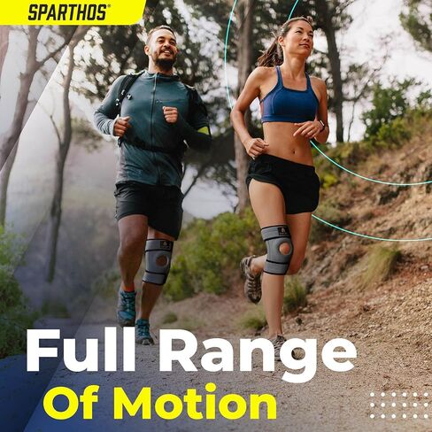 دعامة ركبة سبارثوس - تخفف من الرباط الصليبي الأمامي، وMCL، وتمزق الغضروف المفصلي الممزق، وآلام التهاب المفاصل - تصميم الرضفة المفتوحة مع مثبتات مزدوجة - دعامة الركبة الداعمة للضغط، مقاس إضافي مناسب - للرجال والنساء (XXL) in Kuwait