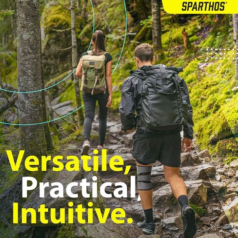 دعامة ركبة سبارثوس - تخفف من الرباط الصليبي الأمامي، وMCL، وتمزق الغضروف المفصلي الممزق، وآلام التهاب المفاصل - تصميم الرضفة المفتوحة مع مثبتات مزدوجة - دعامة الركبة الداعمة للضغط، مقاس إضافي مناسب - للرجال والنساء (XXL) in Kuwait