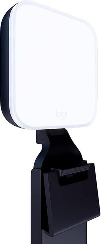 Glow HD Streaming Webcam with Technology and Adjustable Brightness - Adjustable Monitor Mount, Online Classes, and Content Creation, Desktop app Control for PC/Mac - Graphite in Saudi Arabia