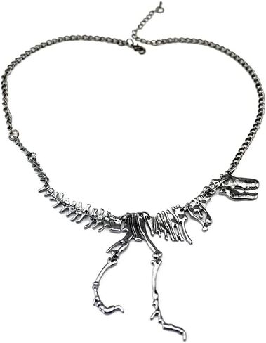 idealway Dinosaur Skeleton Tyrannosaurus Necklace Pendant Animal Short Choker for Women Children Gift in Saudi Arabia