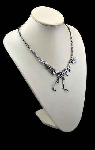 idealway Dinosaur Skeleton Tyrannosaurus Necklace Pendant Animal Short Choker for Women Children Gift in Saudi Arabia