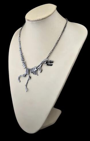 idealway Dinosaur Skeleton Tyrannosaurus Necklace Pendant Animal Short Choker for Women Children Gift in Saudi Arabia