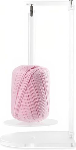 حامل غزل الكروشيه المغناطيسي Flyingyarn - تصميم أكريليك أنيق، خالي من التشابك، حياكة خالية من الاحتكاك ومستلزمات كروشيه لجميع أنواع الغزل - رفيق الحياكة المثالي، آلية التدوير in Kuwait