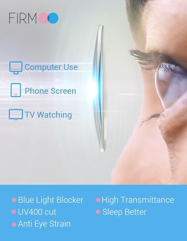 Firmoo Computer Blue Light Blocking Glasses for Women/Men,Anti Eyestrain Anti Blue Ray Eyewear in Kuwait
