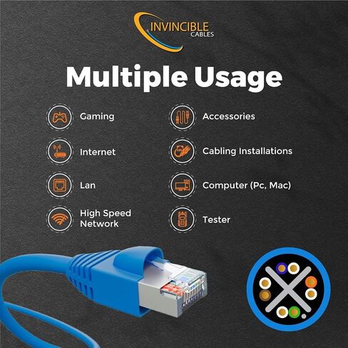 كات 6 | موصلات نحاسية صلبة 100% | 550 ميجا هرتز، 23AWG 4 أزواج، UTP | نجح اختبار محلل Fluke DTX-1800 | تم تصميمها بدقة لتحقيق أقصى قدر من الموثوقية (أسود) in Saudi Arabia