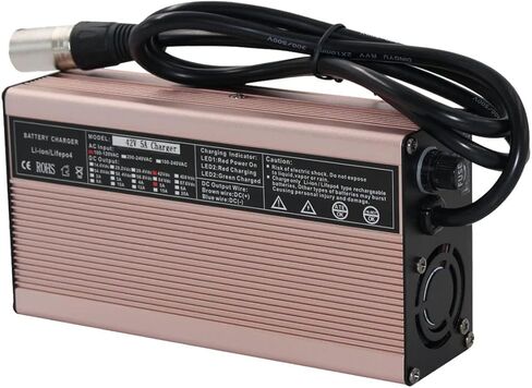 42V 5-Ampere Lin-ion Battery Charger, Suitable for 10S 36VLin-ion Battery Pack Output with 3-pin XLR Connector in Kuwait