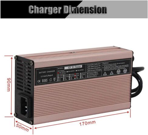 42V 5-Ampere Lin-ion Battery Charger, Suitable for 10S 36VLin-ion Battery Pack Output with 3-pin XLR Connector in Kuwait