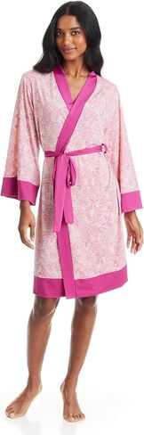 رداء حمام نسائي بحزام كيمونو مطبوع من TAHARI in Kuwait